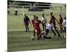 Girls' Soccer Game-null-Mounted Photographic Print