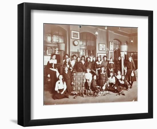 Girls Sports Club Members, Cromer Street School/Argyle School, St Pancras, London, 1906-null-Framed Photographic Print