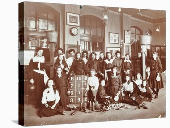 Girls Sports Club Members, Cromer Street School/Argyle School, St Pancras, London, 1906-null-Stretched Canvas