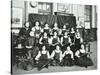 Girls Swimming Championship Team with their Shield, Tollington Park Central School, London, 1915-null-Stretched Canvas