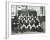 Girls Swimming Championship Team with their Shield, Tollington Park Central School, London, 1915-null-Framed Photographic Print