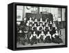 Girls Swimming Championship Team with their Shield, Tollington Park Central School, London, 1915-null-Framed Stretched Canvas