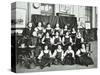 Girls Swimming Championship Team with their Shield, Tollington Park Central School, London, 1915-null-Stretched Canvas