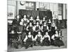 Girls Swimming Championship Team with their Shield, Tollington Park Central School, London, 1915-null-Mounted Photographic Print