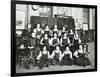 Girls Swimming Championship Team with their Shield, Tollington Park Central School, London, 1915-null-Framed Photographic Print