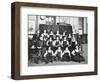 Girls Swimming Championship Team with their Shield, Tollington Park Central School, London, 1915-null-Framed Photographic Print