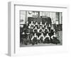 Girls Swimming Championship Team with their Shield, Tollington Park Central School, London, 1915-null-Framed Photographic Print