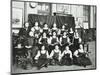 Girls Swimming Championship Team with their Shield, Tollington Park Central School, London, 1915-null-Mounted Photographic Print