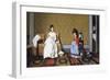 Girls Tending to Ladies-Silvestro Lega-Framed Giclee Print