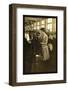 Girls Topping Stockings-Lewis Wickes Hine-Framed Photo