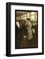 Girls Topping Stockings-Lewis Wickes Hine-Framed Photo