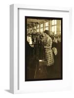 Girls Topping Stockings-Lewis Wickes Hine-Framed Photo