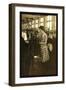 Girls Topping Stockings-Lewis Wickes Hine-Framed Photo
