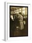 Girls Topping Stockings-Lewis Wickes Hine-Framed Photo