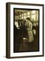 Girls Topping Stockings-Lewis Wickes Hine-Framed Art Print