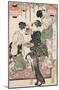 Girls under a Wisteria Espalier (1795)-Kitagawa Utamaro-Mounted Art Print