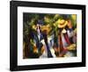 Girls Under the Trees-Auguste Macke-Framed Art Print