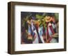 Girls Under the Trees-Auguste Macke-Framed Art Print