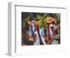 Girls Under the Trees-Auguste Macke-Framed Art Print