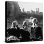 Girls Wearing Bandannas, Looking Out over Central Park-Gordon Parks-Stretched Canvas