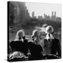 Girls Wearing Bandannas, Looking Out over Central Park-Gordon Parks-Stretched Canvas