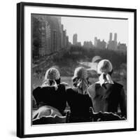 Girls Wearing Bandannas, Looking Out over Central Park-Gordon Parks-Framed Photographic Print