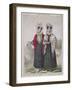 Girls Wearing Costume of Nantes, Circa 1845-null-Framed Giclee Print