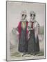 Girls Wearing Costume of Nantes, Circa 1845-null-Mounted Giclee Print