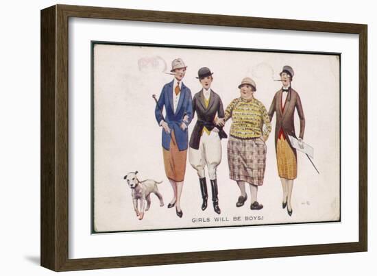 Girls Will be Boys: Equality of Dress-null-Framed Art Print