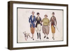 Girls Will be Boys: Equality of Dress-null-Framed Art Print