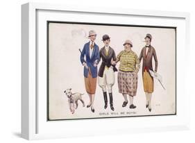 Girls Will be Boys: Equality of Dress-null-Framed Art Print