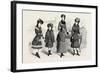 Girls' Winter Costumes, Fashion, 1882-null-Framed Giclee Print