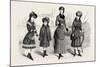 Girls' Winter Costumes, Fashion, 1882-null-Mounted Giclee Print