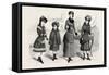 Girls' Winter Costumes, Fashion, 1882-null-Framed Stretched Canvas