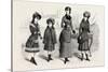 Girls' Winter Costumes, Fashion, 1882-null-Stretched Canvas