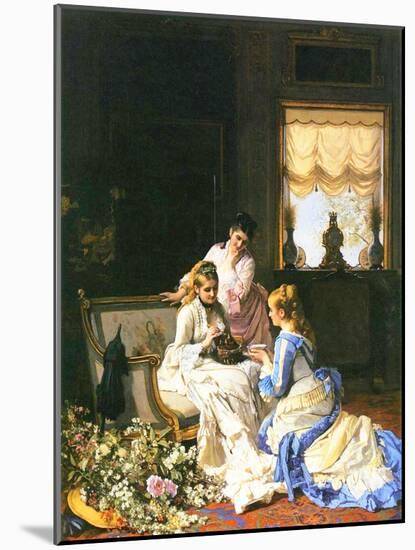 Girls with a Nest-Charles Baugniet-Mounted Giclee Print