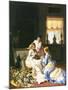 Girls with a Nest-Charles Baugniet-Mounted Giclee Print