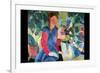 Girls with Fish Bell-Auguste Macke-Framed Art Print