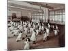 Girls with Hoops, Lavender Hill Girls School, Bermondsey, London, 1906-null-Mounted Photographic Print