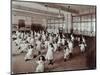 Girls with Hoops, Lavender Hill Girls School, Bermondsey, London, 1906-null-Mounted Photographic Print