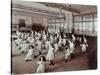 Girls with Hoops, Lavender Hill Girls School, Bermondsey, London, 1906-null-Stretched Canvas