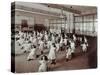 Girls with Hoops, Lavender Hill Girls School, Bermondsey, London, 1906-null-Stretched Canvas