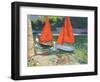 Girls with Sail Boats Looe, 2014-Andrew Macara-Framed Giclee Print