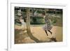 Girls with Skipping Ropes. Saltando a La Comba, 1907-Joaquín Sorolla y Bastida-Framed Giclee Print