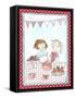 Girls with Tea and Cookies-Effie Zafiropoulou-Framed Stretched Canvas