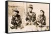 Girls with Ukuleles, Hawaii, Photo-null-Framed Stretched Canvas