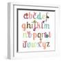 Girly Alphabet Set-Pink Pueblo-Framed Art Print