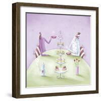 Girly Gossip-Jo Parry-Framed Giclee Print