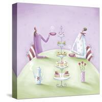 Girly Gossip-Jo Parry-Stretched Canvas