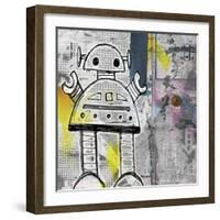 Girly Grunge Robot-Roseanne Jones-Framed Giclee Print